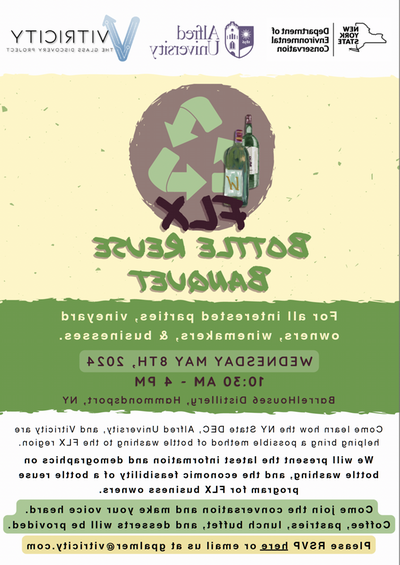 海报与事件文本和绿色再利用回收符号